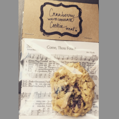 come thou fount music with cookie in package