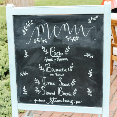 Menu chalk board