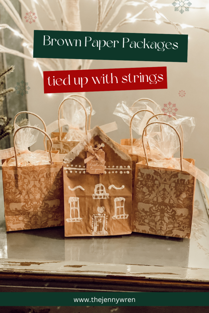gingerbread house gift bags